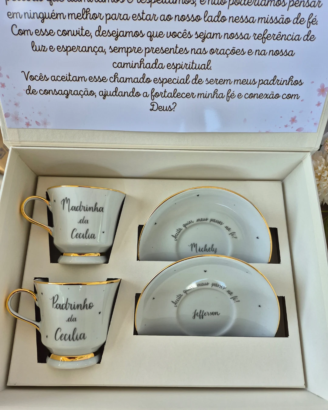 Kit Duplo de xícaras de chá